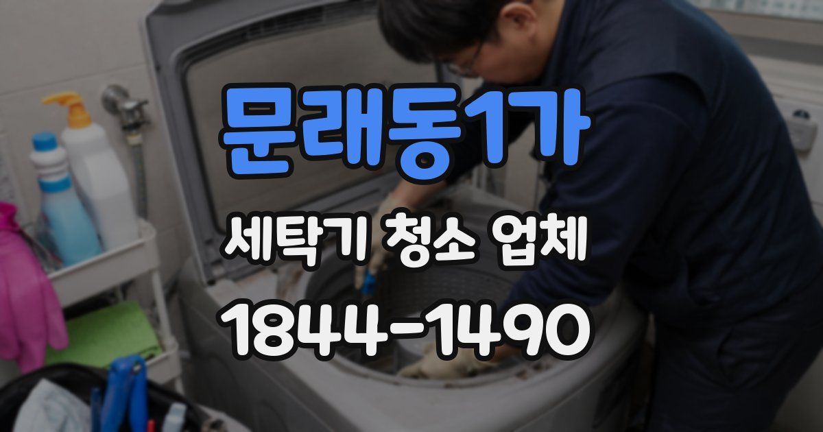 문래동1가 세탁기 청소 업체