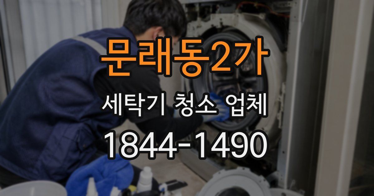 문래동2가 세탁기 청소 업체
