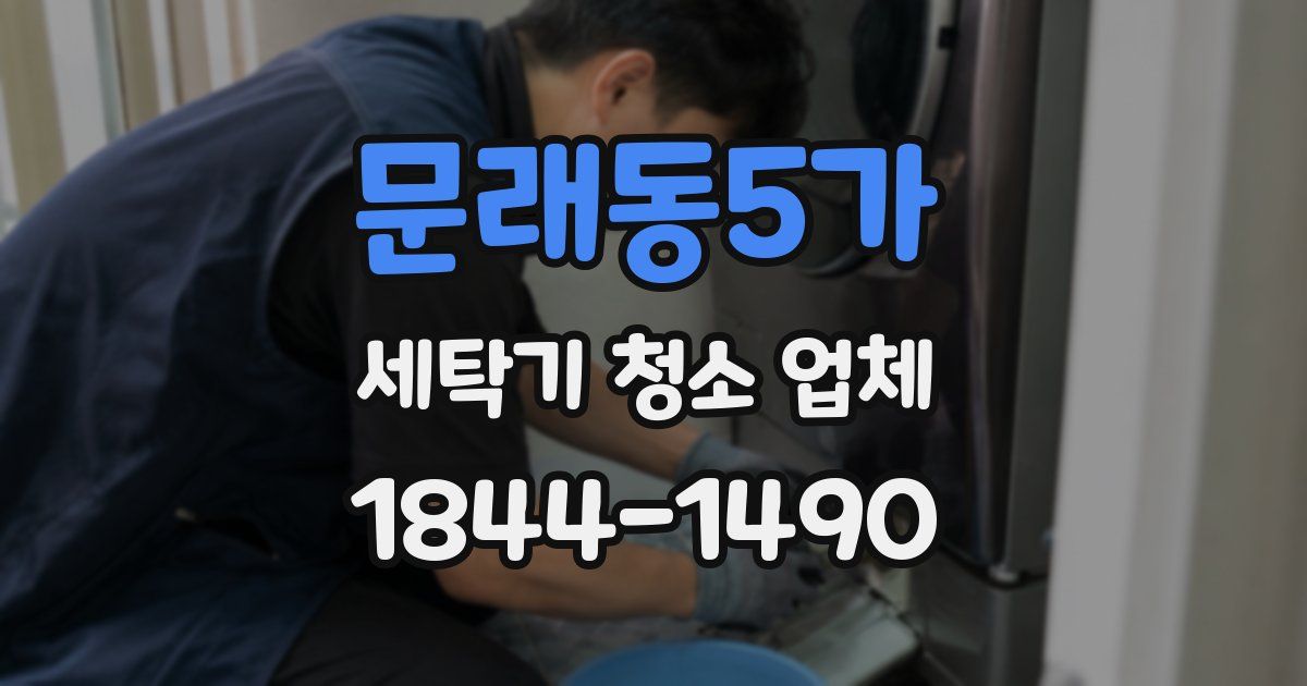 문래동5가 세탁기 청소 업체