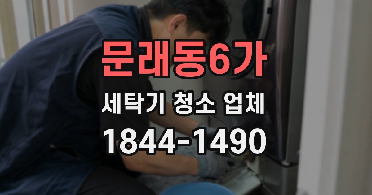 문래동6가 세탁기 청소 업체