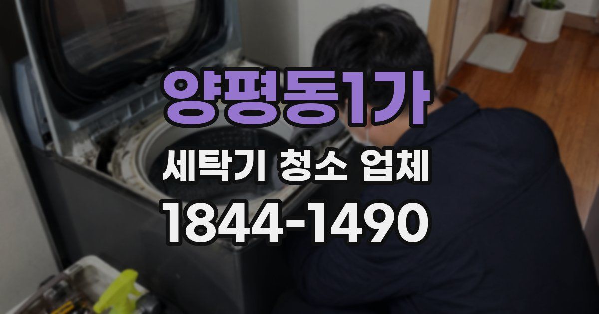 양평동1가 세탁기 청소 업체