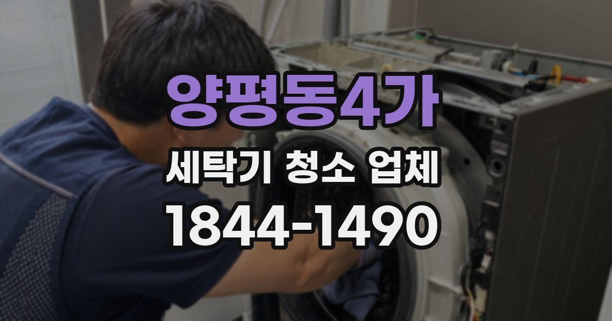 양평동4가 세탁기 청소 업체