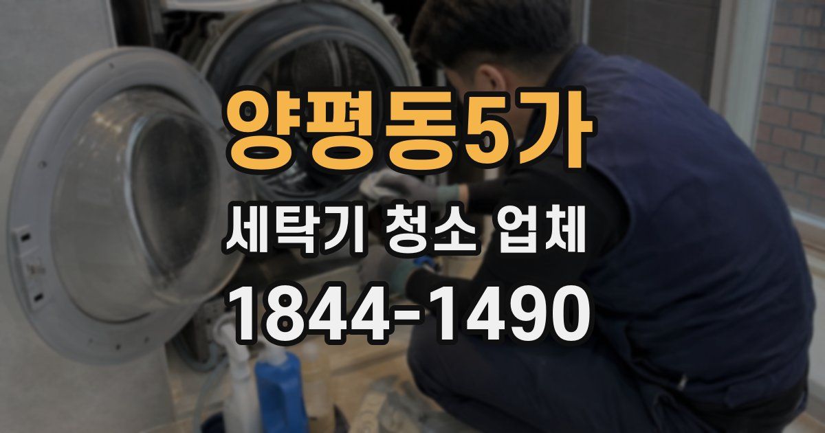 양평동5가 세탁기 청소 업체