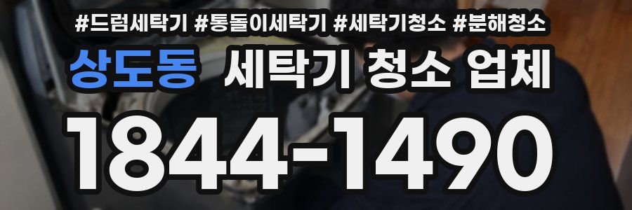 상도동 세탁기 청소 업체