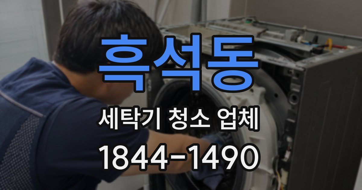 흑석동 세탁기 청소 업체