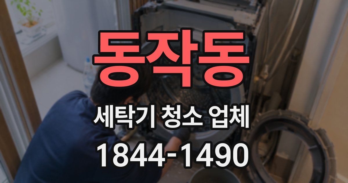 동작동 세탁기 청소 업체