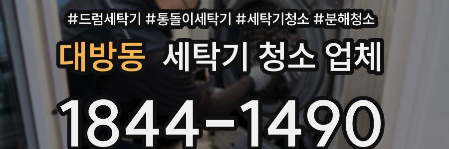 대방동 세탁기 청소 업체