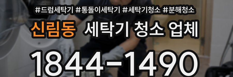 신림동 세탁기 청소 업체