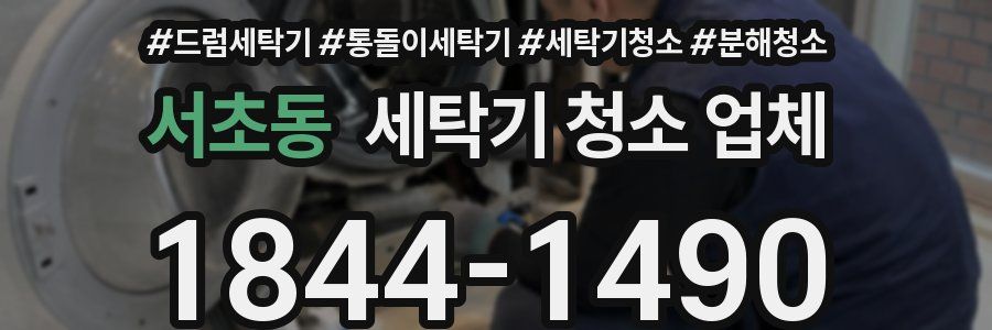 서초동 세탁기 청소 업체