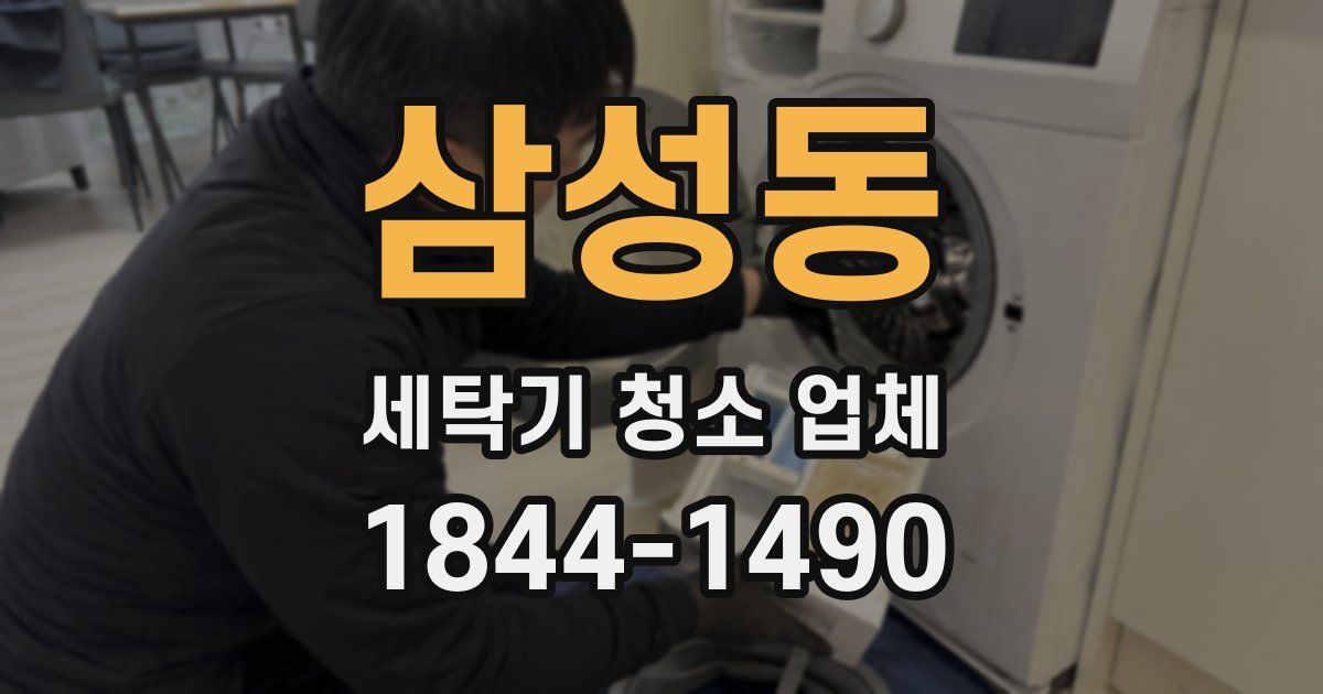 삼성동 세탁기 청소 업체