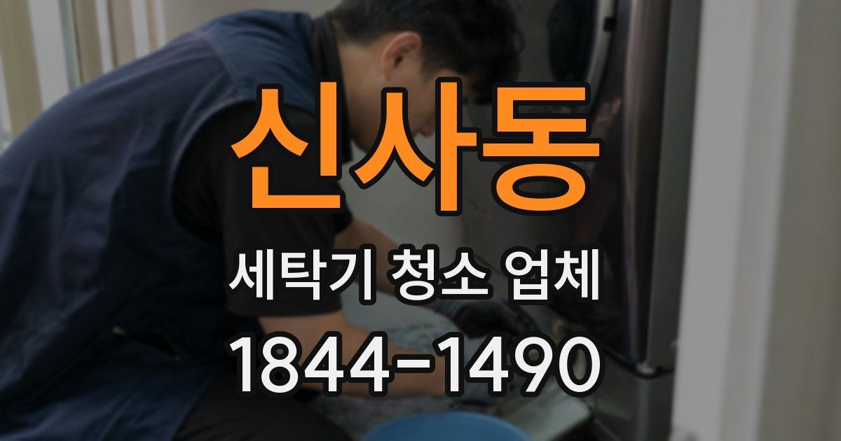 신사동 세탁기 청소 업체