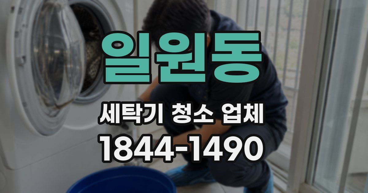 일원동 세탁기 청소 업체