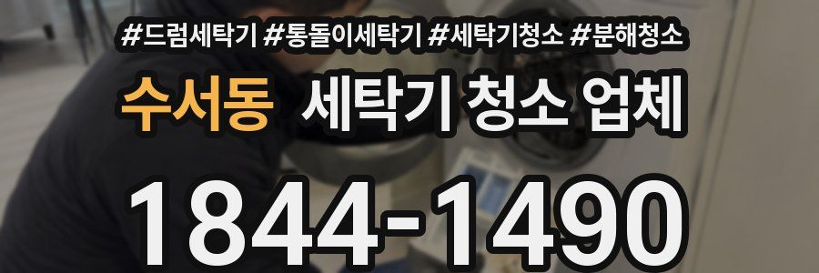 수서동 세탁기 청소 업체