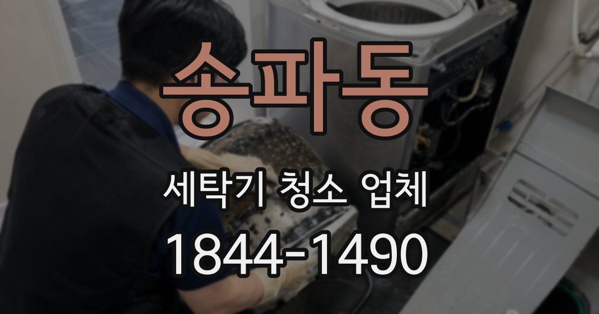 송파동 세탁기 청소 업체
