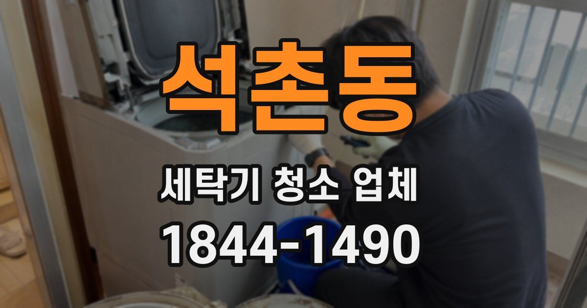 석촌동 세탁기 청소 업체