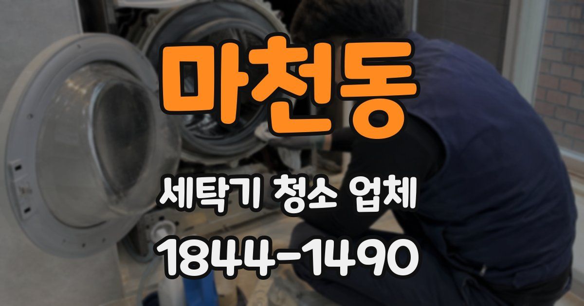 마천동 세탁기 청소 업체