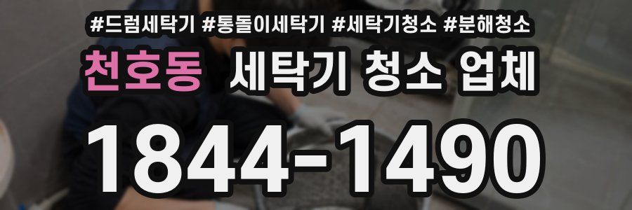천호동 세탁기 청소 업체