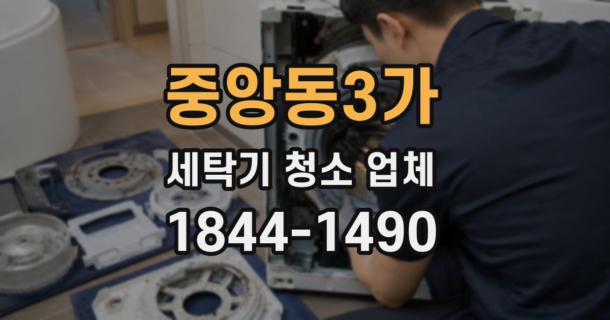 중앙동3가 세탁기 청소 업체