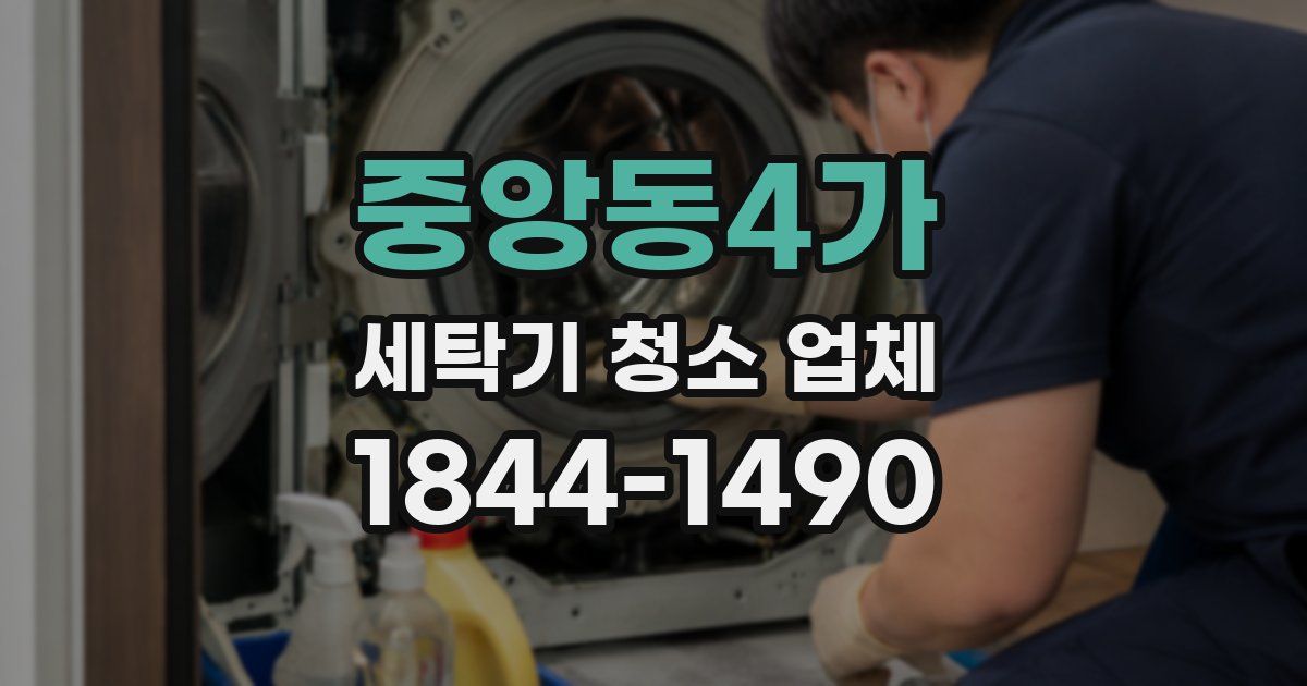 중앙동4가 세탁기 청소 업체