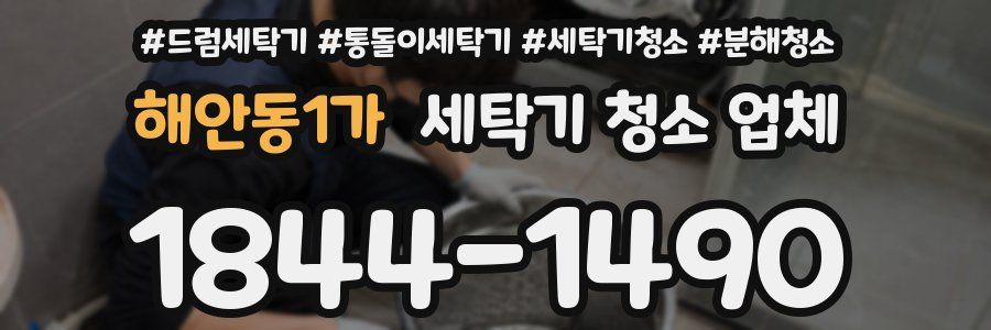해안동1가 세탁기 청소 업체