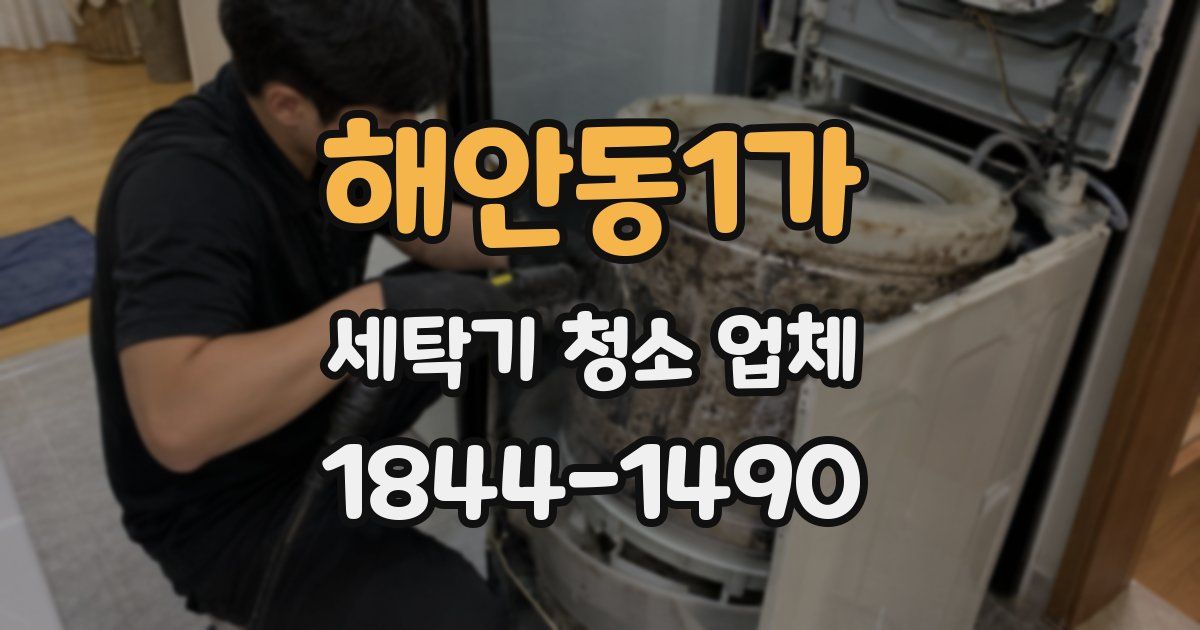 해안동1가 세탁기 청소 업체