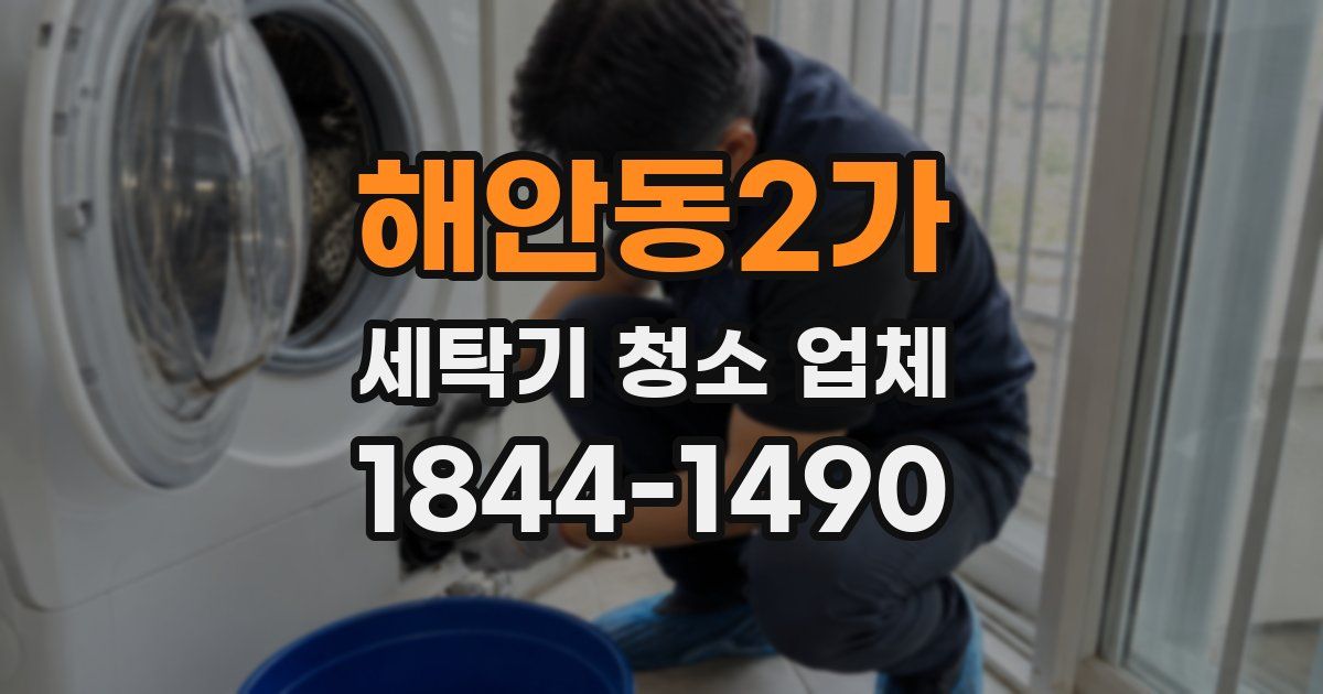 해안동2가 세탁기 청소 업체
