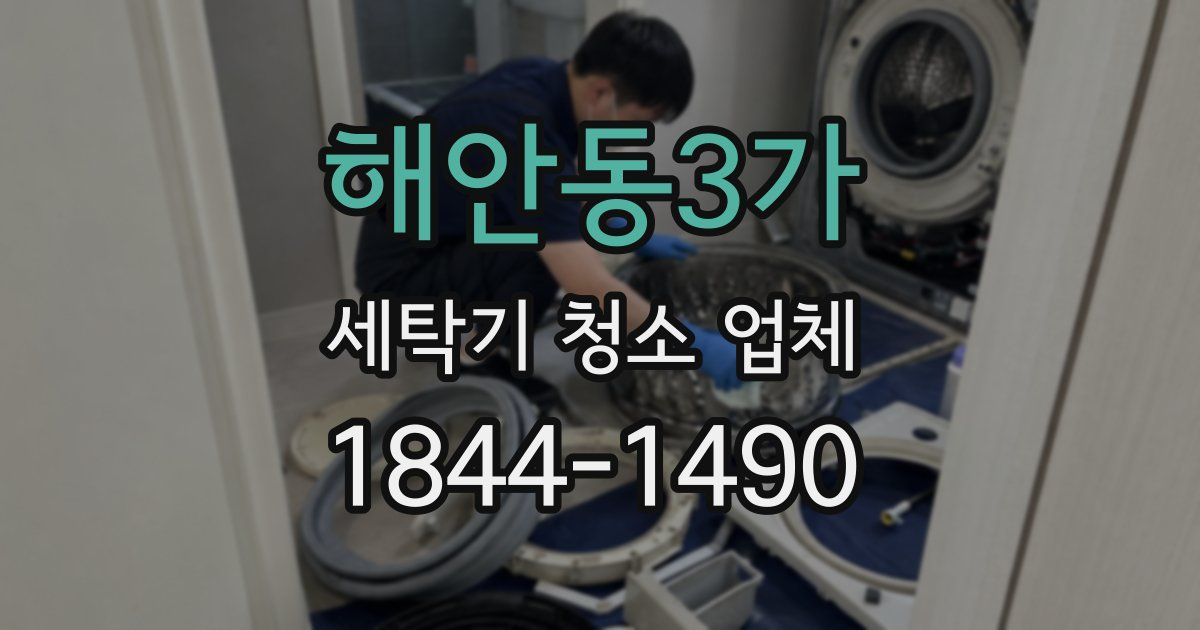 해안동3가 세탁기 청소 업체