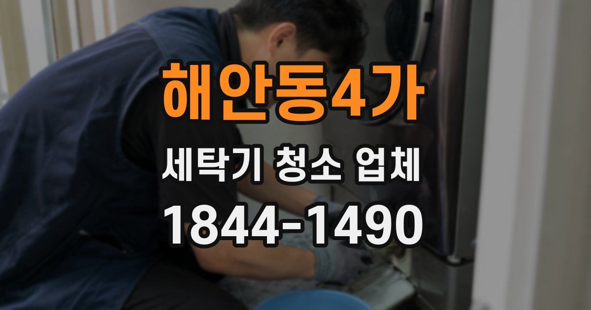 해안동4가 세탁기 청소 업체