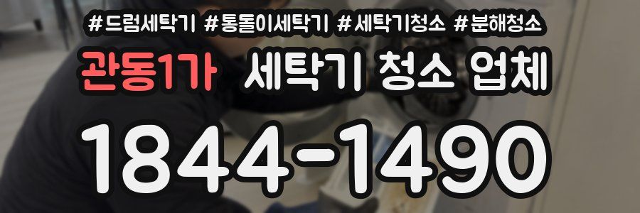 관동1가 세탁기 청소 업체