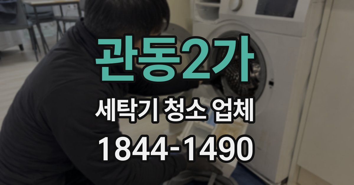 관동2가 세탁기 청소 업체