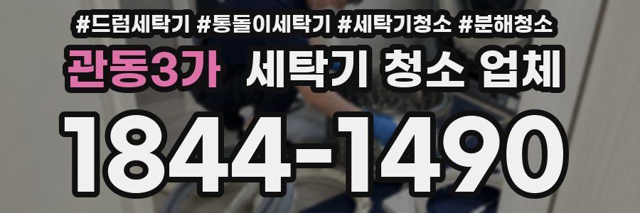 관동3가 세탁기 청소 업체