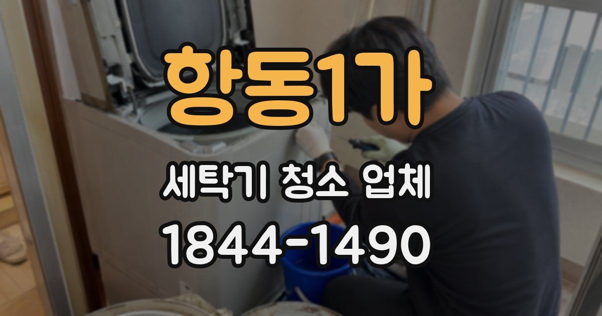항동1가 세탁기 청소 업체