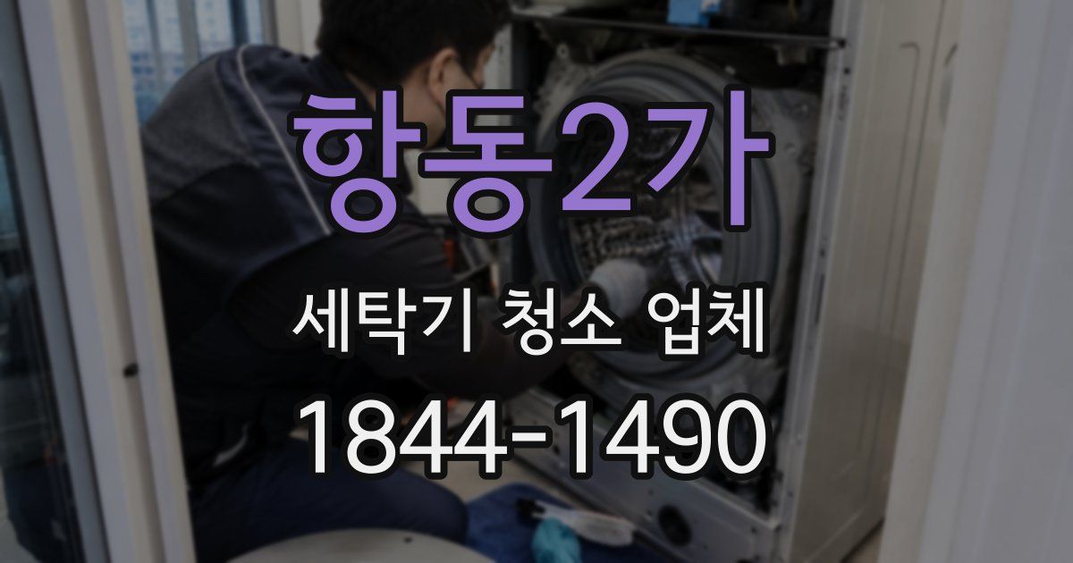 항동2가 세탁기 청소 업체