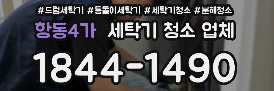 항동4가 세탁기 청소 업체