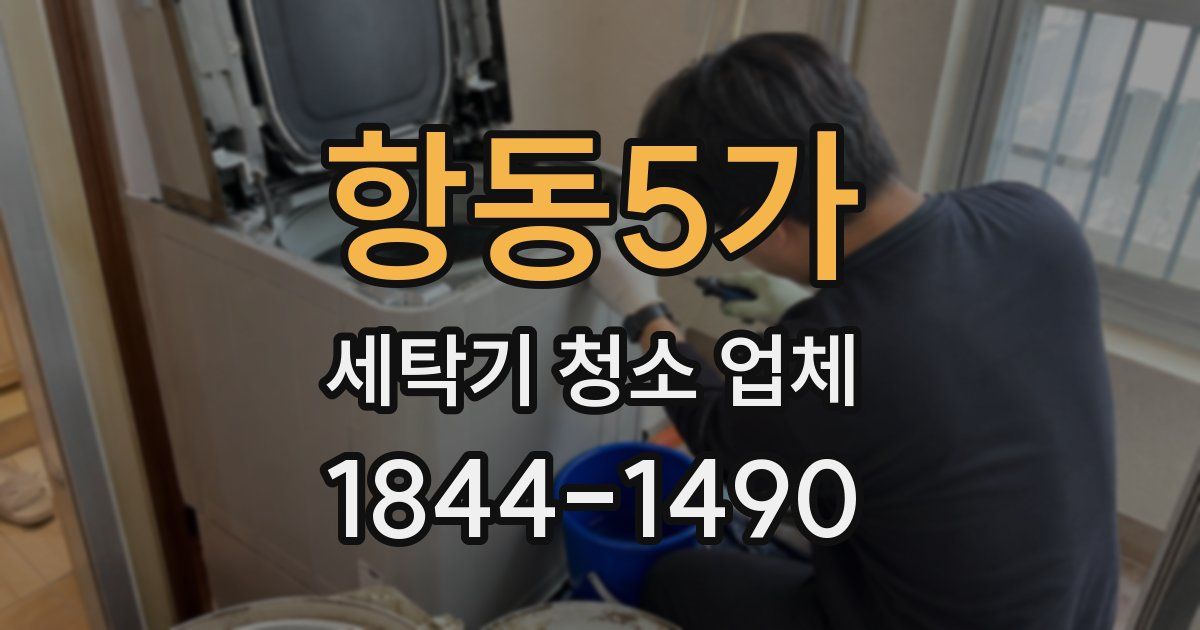 항동5가 세탁기 청소 업체
