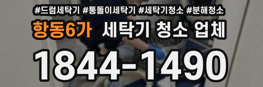 항동6가 세탁기 청소 업체