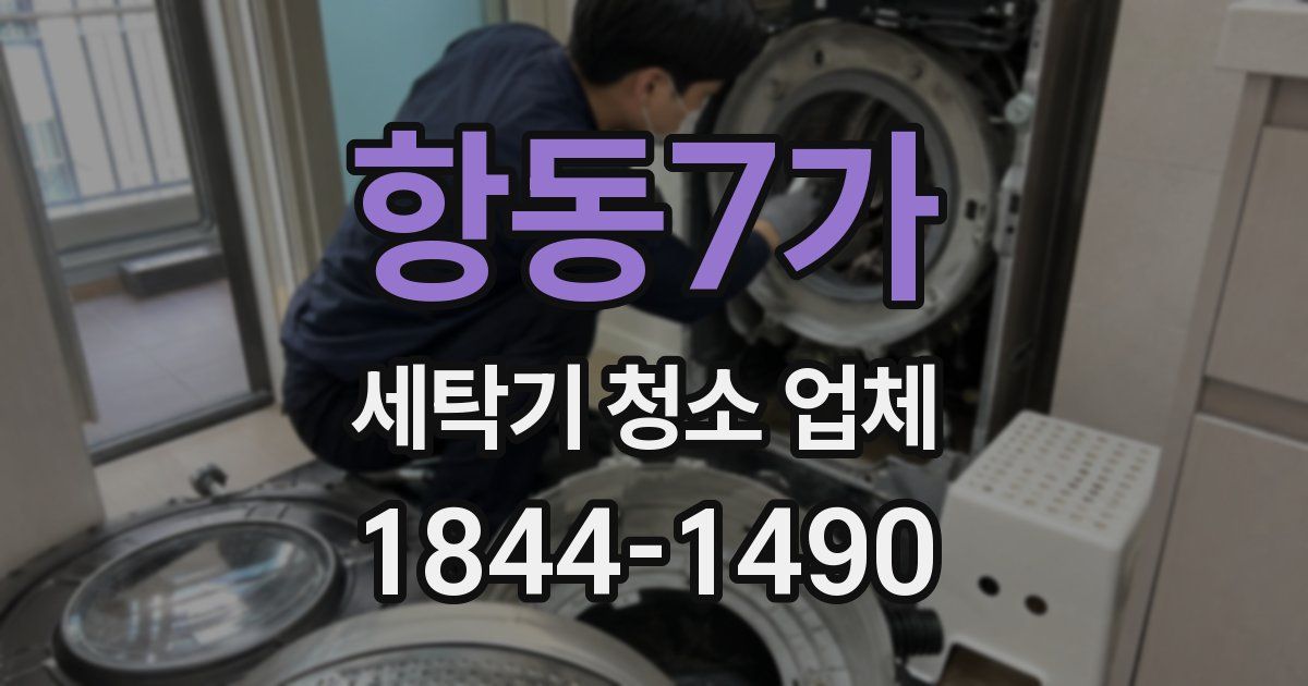 항동7가 세탁기 청소 업체