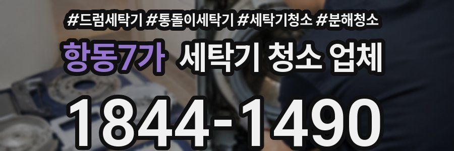 항동7가 세탁기 청소 업체