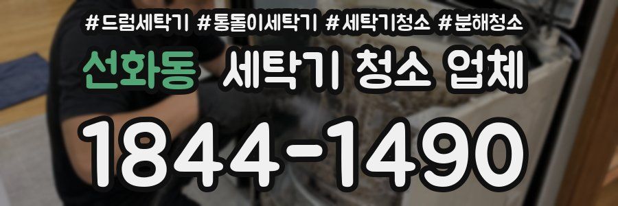 선화동 세탁기 청소 업체