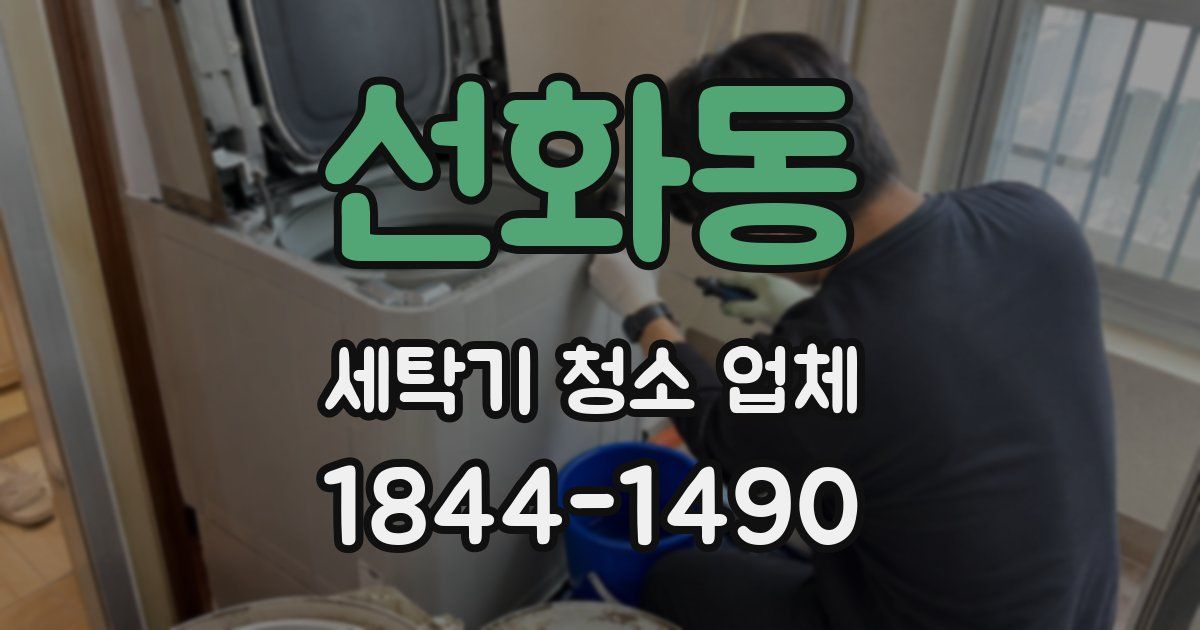 선화동 세탁기 청소 업체