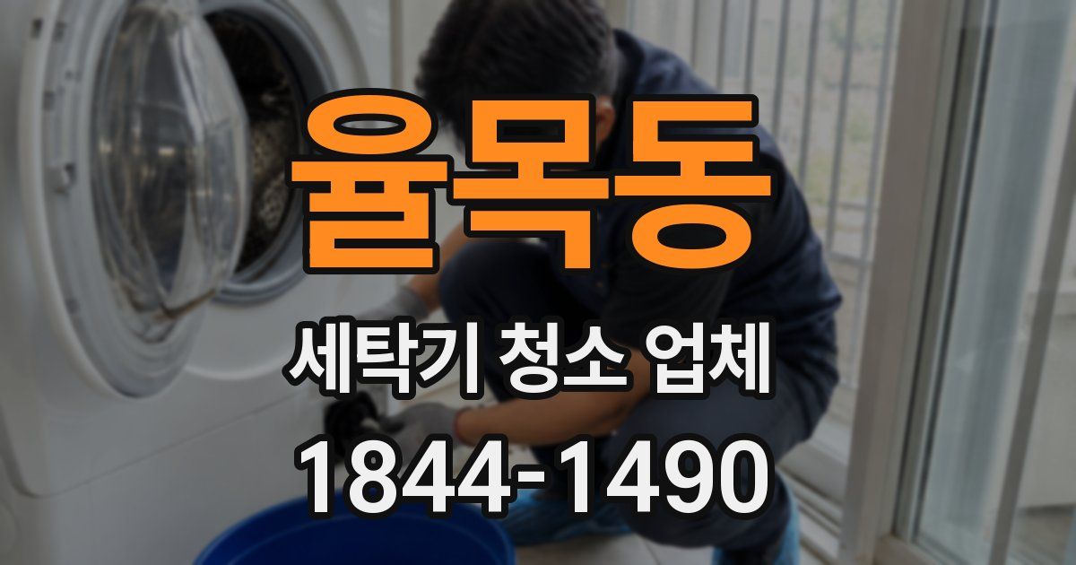 율목동 세탁기 청소 업체