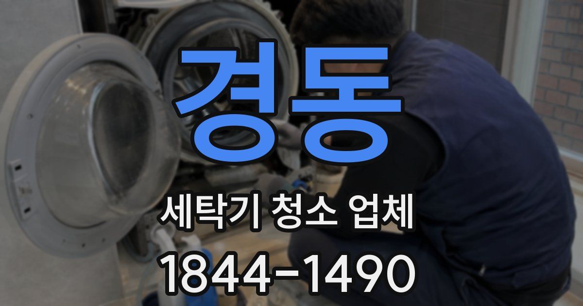 경동 세탁기 청소 업체