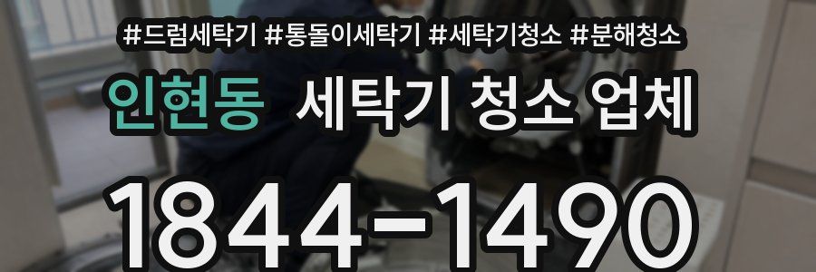 인현동 세탁기 청소 업체