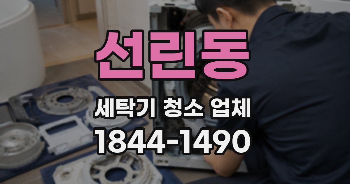 선린동 세탁기 청소 업체
