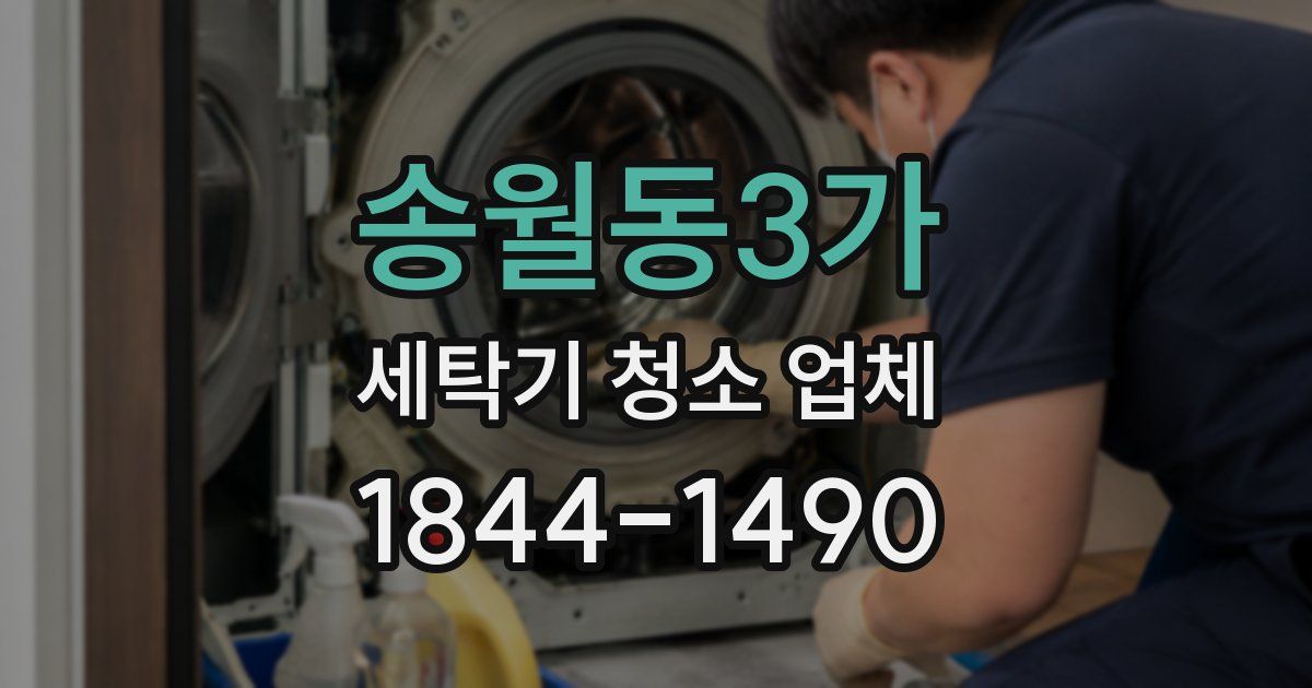 송월동3가 세탁기 청소 업체