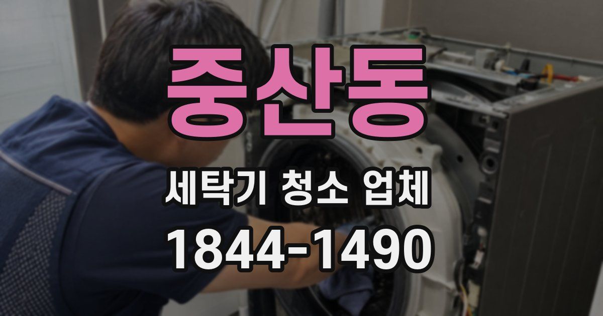 중산동 세탁기 청소 업체