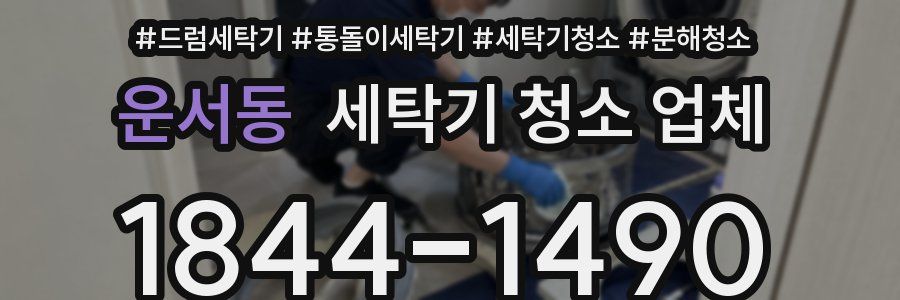 운서동 세탁기 청소 업체
