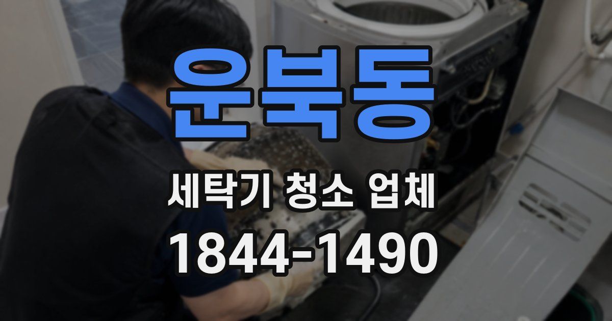 운북동 세탁기 청소 업체