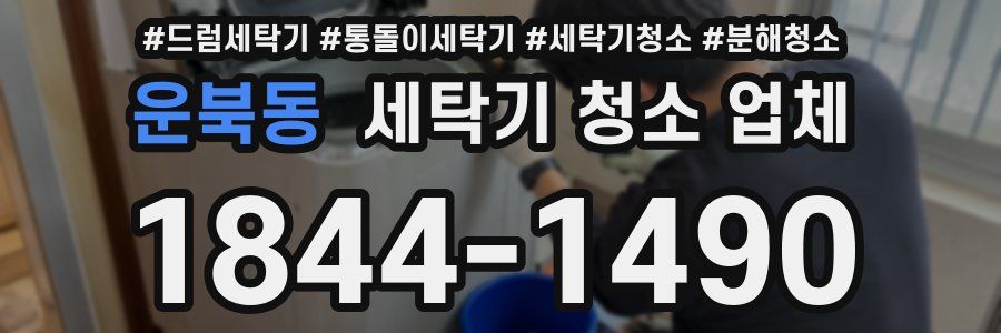 운북동 세탁기 청소 업체