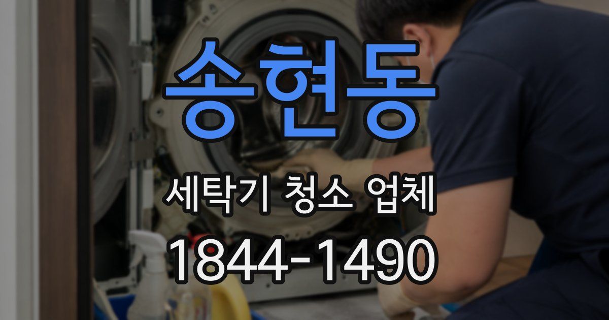송현동 세탁기 청소 업체